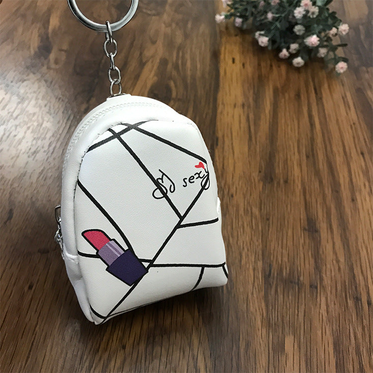 Wholesale Minimalist Zipper PU Zero Wallet Keychain